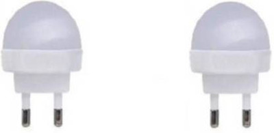 VlVQ 0.5 W Basic Round B22 LED Bulb(White, Pack of 2)