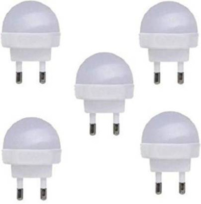 VlVQ 0.5 W Basic Round B22 LED Bulb(White, Pack of 5)