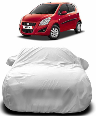 BOWRAIN Car Cover For Maruti Suzuki Ritz (Without Mirror Pockets)(Silver)