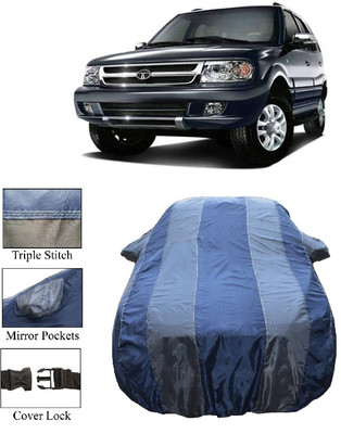 Wegather Car Cover For Tata Safari Dicor (With Mirror Pockets)(Grey)