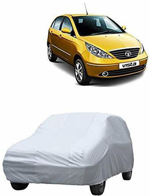 BOWRAIN Car Cover For Tata Indica Vista (Without Mirror Pockets)(Silver)