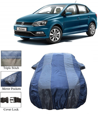 Wegather Car Cover For Volkswagen Ameo (With Mirror Pockets)(Grey)