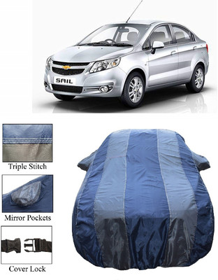 Wegather Car Cover For Chevrolet Sail Hatchback (With Mirror Pockets)(Grey)