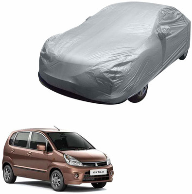 BOWRAIN Car Cover For Maruti Suzuki Zen Estilo (Without Mirror Pockets)(Silver)
