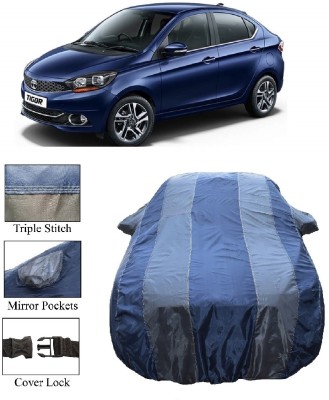 Wegather Car Cover For Tata Tiago (With Mirror Pockets)(Grey)