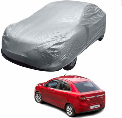 BOWRAIN Car Cover For Ford Figo (Without Mirror Pockets)(Silver)
