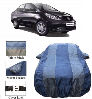 Wegather Car Cover For Tata Manza (With Mirror Pockets)(Grey)