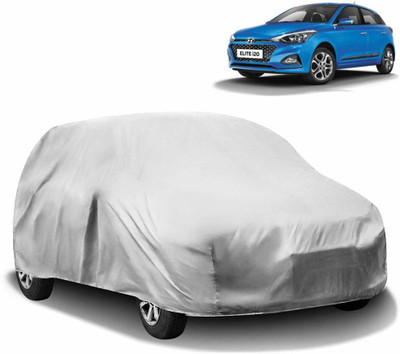 BOWRAIN Car Cover For Hyundai Elite i20 (Without Mirror Pockets)(Silver)