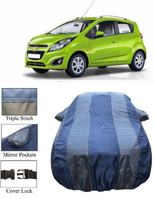 Wegather Car Cover For Chevrolet Beat (With Mirror Pockets)(Grey)