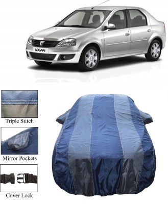 Wegather Car Cover For Mahindra Logan Edge (With Mirror Pockets)(Grey)