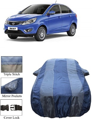 Wegather Car Cover For Tata Zest (With Mirror Pockets)(Grey)