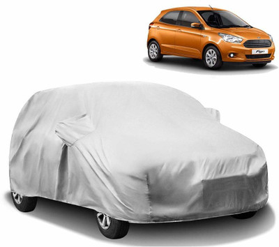 BOWRAIN Car Cover For Ford Figo (Without Mirror Pockets)(Silver)