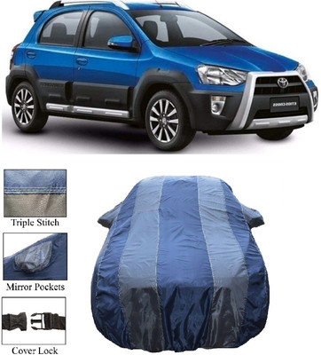 Wegather Car Cover For Toyota Etios Cross (With Mirror Pockets)(Grey)