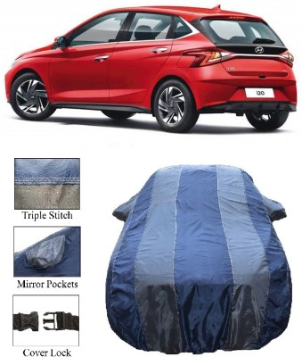 Wegather Car Cover For Hyundai Elite i20 (With Mirror Pockets)(Grey)