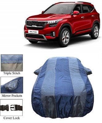 Wegather Car Cover For Kia SELTOS (With Mirror Pockets)(Grey)