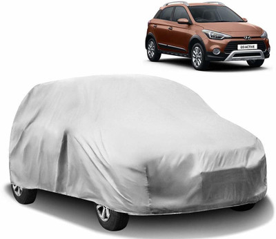 BOWRAIN Car Cover For Hyundai i20 Active (Without Mirror Pockets)(Silver)