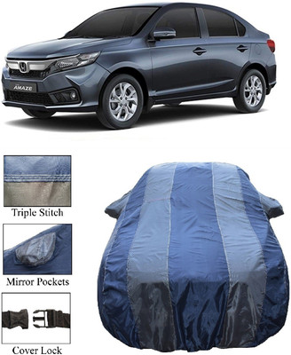 Wegather Car Cover For Honda Amaze (With Mirror Pockets)(Grey)