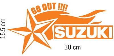 RUDRANSH Sticker & Decal for Car(Orange)