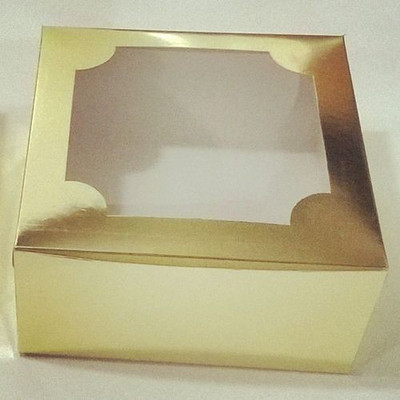 BAKEFY Food Storage Takeaway Box/ Meal Box Paper Packaging Box(Pack of 25 Gold)