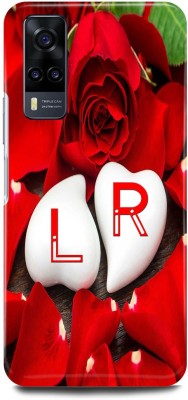 JUGGA Back Cover for Vivo Y31, V2036, L LOVES R NAME,L NAME, R LETTER, ALPHABET,L LOVE R NAME(Red, Hard Case, Pack of: 1)