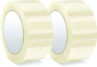 PK Packaging Hub Single sided Handheld Cello Tape (Manual)(Set of 2, White)