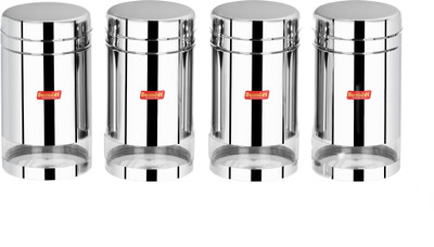 Sumeet Steel Utility Container  - 1800 ml(Pack of 4, Silver)