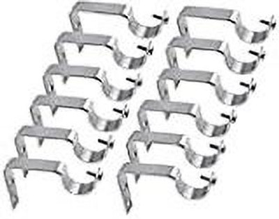 Durga Silver Rod Rail Bracket Metal(Pack of 12)