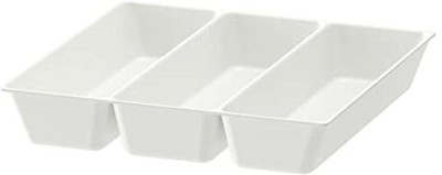 IKEA Empty Cutlery Holder Case(white  Holds 3 Pieces)