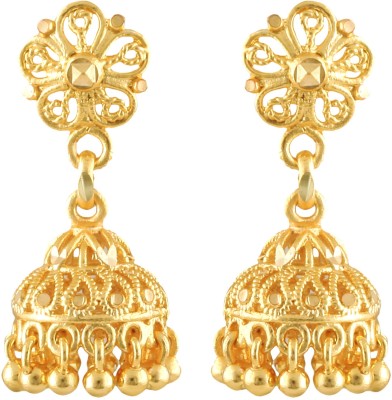 VIGHNAHARTA Mini Shimmering Beautiful Gold Plated Screw back alloy Jhumki Earring for Women Alloy Jhumki Earring