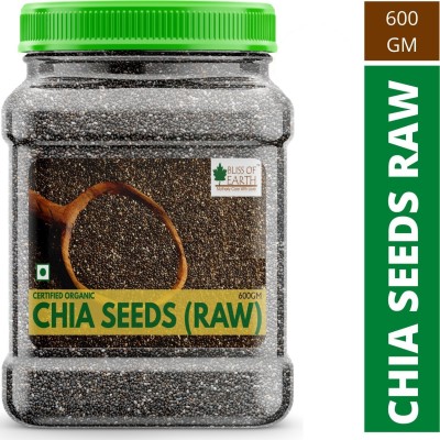 Bliss of Earth 600GM Certified Organic Chia Seeds Weight Loss, Raw Super Food(600 g)