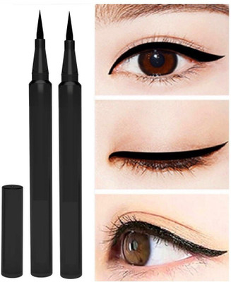 ADJD MATTE FINISH WATER PROOF & SMUDGE PROOF SKETCH EYE LINER PACK OF 2 5 g(BLACK)