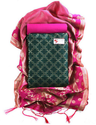 Sun Fashion And Lifestyle Jacquard Self Design Salwar Suit Material