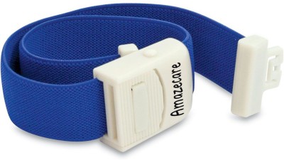 AMAZECARE Tourniquet Elastic Belt for Blood Collection with Plastic Buckle (Reusable) Fitness Band(Blue, Pack of 1)