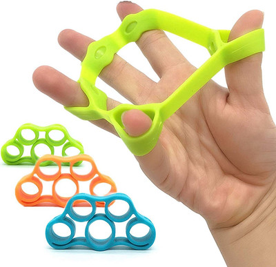 MS MODSTYLE Hand Strengtheners Bands Stretcher Exerciser Stress Relief (Pack of 3) Hand Grip/Fitness Grip