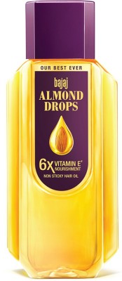 BAJAJ Almond Drops Hair Oil enriched with 6X Vitamin E, Reduces Hair Fall Hair Oil(475 ml)