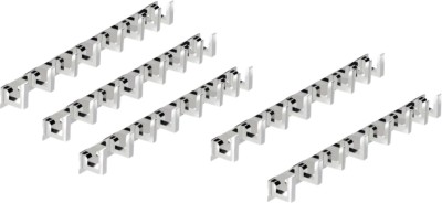 Redcroc Stainless Steel 8 Pin L Shape Cloth Hanger Bathroom Wall Door Hooks For Hanging keys,Clothes,Holder,towel Steel Hooks Hook Rail(Pack of 4)