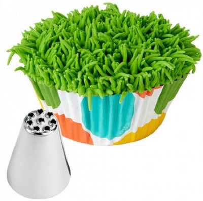 ROYALE MESUM GRASS-235-NOZZLE Steel Multi-opening Icing Nozzle(Silver Pack of 1)