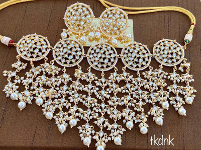 SUNDHA CREATION Alloy Gold-plated Gold Jewellery Set(Pack of 1)