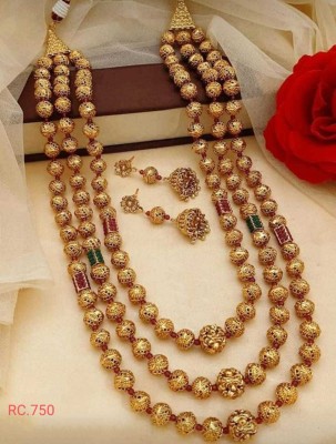 SUNDHA CREATION Alloy Gold-plated Multicolor Jewellery Set(Pack of 1)