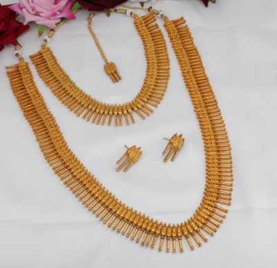 SUNDHA CREATION Alloy Gold-plated Gold Jewellery Set(Pack of 1)