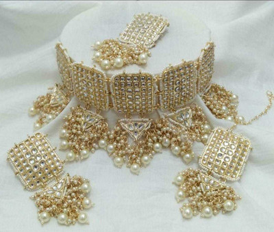 SUNDHA CREATION Alloy Gold-plated Multicolor Jewellery Set(Pack of 1)