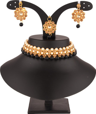Padmavati Bangles Alloy Black Jewellery Set(Pack of 1)