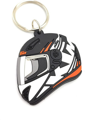 gtrp Premium Quality KTM Bikerz racer Helmet Double sided synthetic rubber Key Chain Key Chain