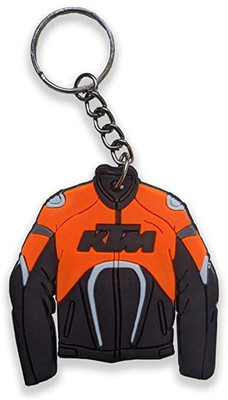 gtrp Premium Quality KTM Bikerz racer Jacket Double sided synthetic rubber Key Chain Key Chain