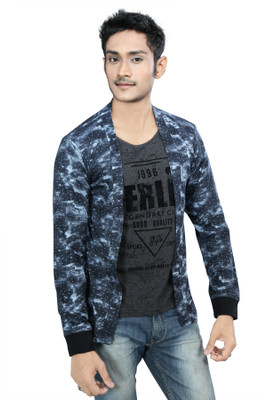 SOUNIK SDS Boys Washed/Ombre Pure Cotton Regular T Shirt(Blue, Pack of 1)