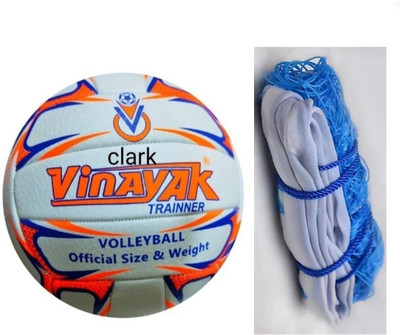 clark orange pu with volleyball net hg Volleyball Kit