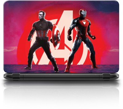 WALL STICKS Avengers - Captain America - Ironman - Laptop Skin - Decal - Sticker - Fit For All Brands and Models - WS4010(15.6-inch) Vinyl Laptop Decal 15.6