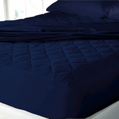 Luxurious Life Fitted Queen Size Stretchable, Waterproof Mattress Cover(Blue)