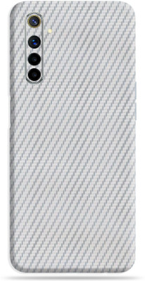 BugguSkin Realme 6, realme 6 Mobile Skin(Ultra Super Silver Carbon Fiber Skin With High Matte Finish., Mobile Skin (Back+Side+Camera))