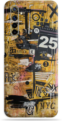 LAMHA Realme 6 Mobile Skin(Ultra Super Multicolor Graffiti With High Matte Finish.,.)